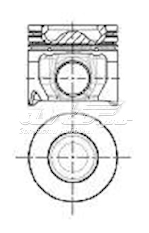Do koszyka 8743360700 Nural Tłok, komplet na 1 cylinder, 2. naprawa (+0,50)