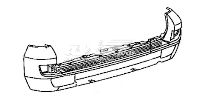 Zderzak tylny Toyota Land Cruiser SUV (J12) (2002 - 2009) cena, od 107,75 USD