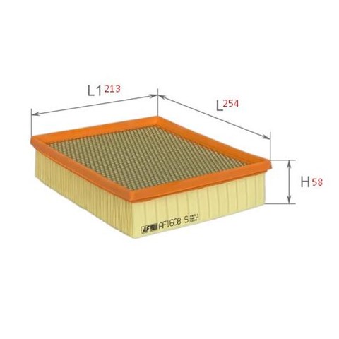 Filtr powietrza Alpha Filter AF1608S cena, od 9,03 USD