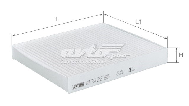 Do koszyka AF5122 Alpha Filter Filtr kabiny