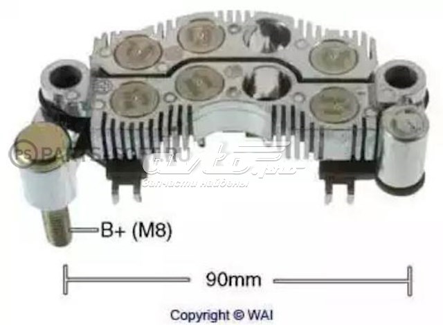 IYR9028 WAI mostek prostowniczy alternatora = moster diodowy alternatora