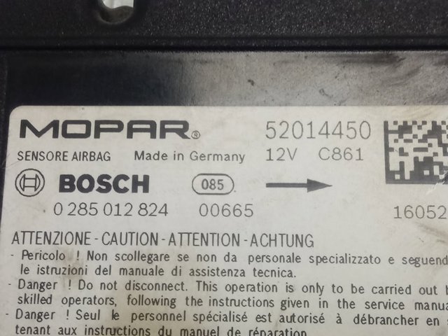 Do koszyka 52014450 Fiat/Alfa/Lancia Sterownik poduszki bezpieczeństwa
