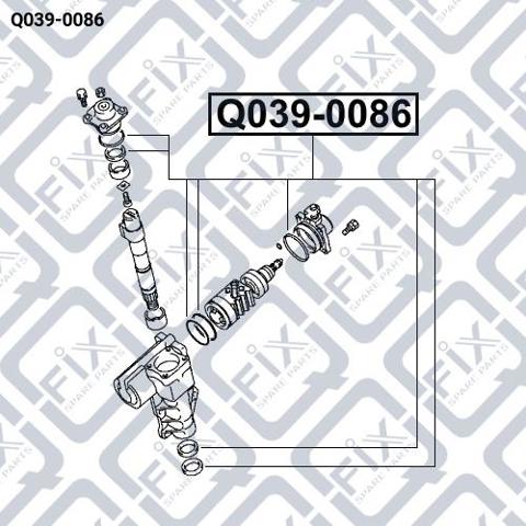 Q0390086 Q-fix Mechanizm kierowniczy (reduktor)