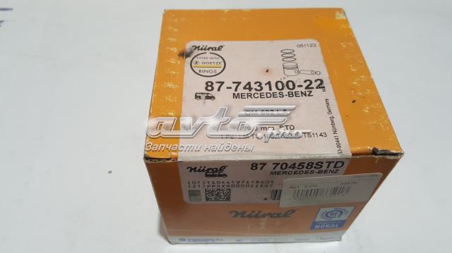8770458STD Nural Tłok, komplet do jednego cylindru, STD