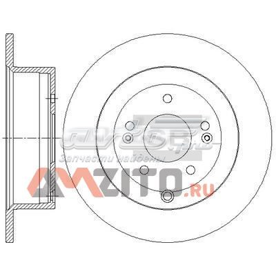 Tarcza hamulcowa tylna Sangsin SD1082