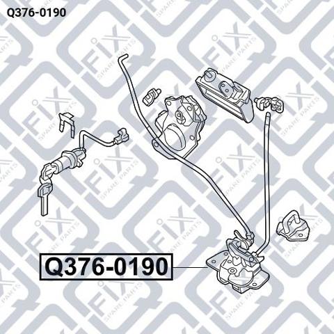 Zamek klapy bagażnika (3/5 drzwi tylnych) Q-fix Q3760190 cena, od 26,59 USD
