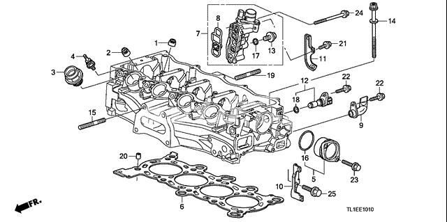 90005RNAA01 Honda śruba głowicy cylindrów