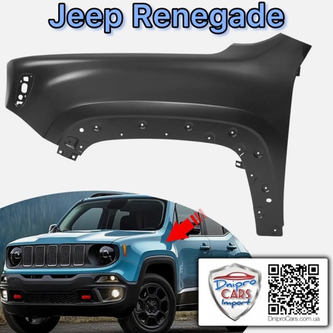 Błotnik przedni lewy Jeep RENEGADE SUV (BU) (2014 - 2023) cena, od 66,75 USD
