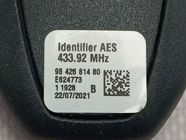 Do koszyka 9809759880 Peugeot/Citroen Antena (pierścień) immobilizera