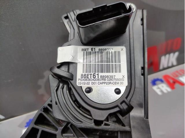 Pedał przyspieszenia (gazu) 9836042080 Opel