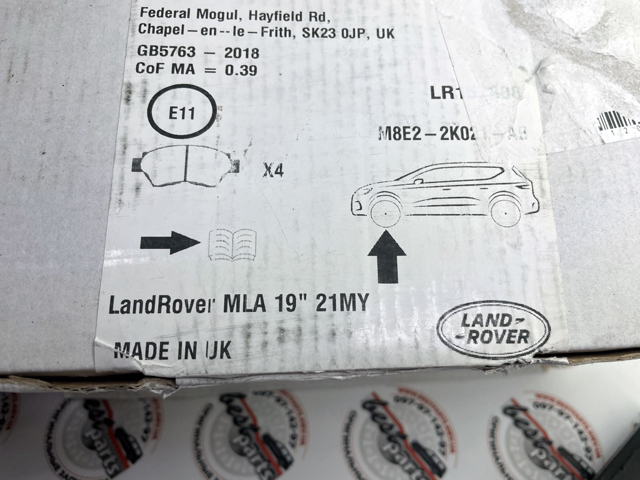 LR157388 Land Rover Klocki hamulcowe przednie tarczowe