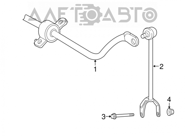 Stabilizator tylny Lexus LS 460/460L