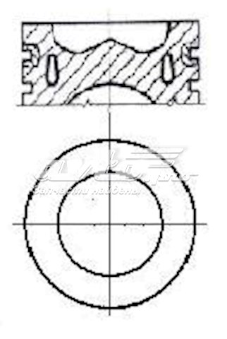 8743220500 Nural Tłok, komplet do jednego cylindru, 1. naprawa (+0,25)