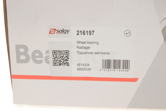 Piasta przednia 216197 Solgy
