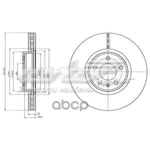 BG4346C Delphi tarcza hamulcowa przednia