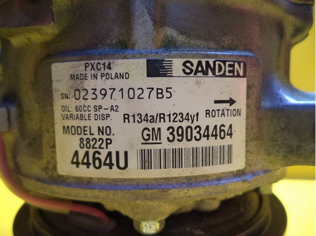 Sprężarka klimatyzacji General Motors 39034464 cena, od 126,21 USD