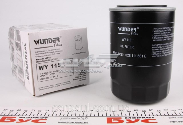 WY115 Wunder Filtr oleju