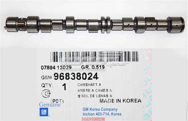 96838024 General Motors Wał rozrządu silnika