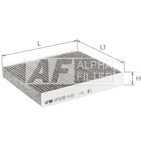 Filtr kabiny Alpha Filter AF5038A cena, od 11,09 USD