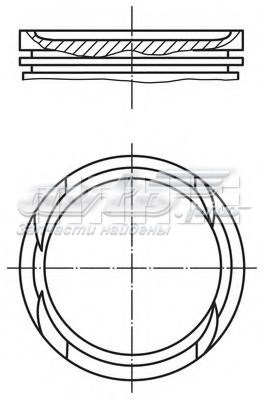 0100501 Mahle Original Tłok, komplet na 1 cylinder, 2. naprawa (+0,50)