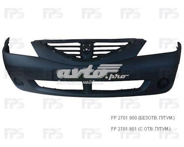 Zderzak przedni FPS FP2701901 cena, od 74,43 USD