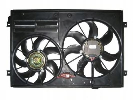 Do koszyka 957823W2 Polcar Wentylator elektryczny układu chłodzenia, kompletny (silnik+wirnik) prawy