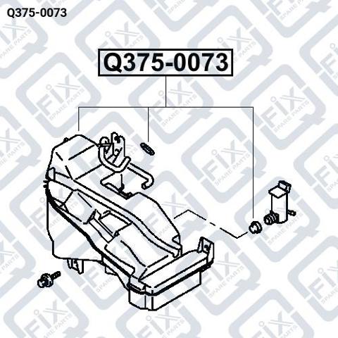 Do koszyka Zbiorniczek spryskiwacza szyb Mitsubishi Pajero III 