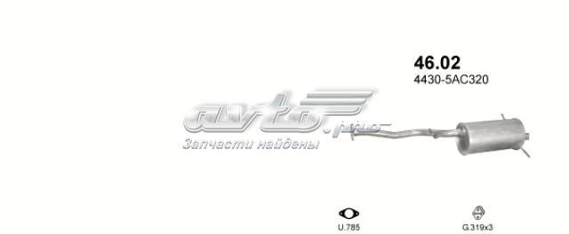 Tłumik, tylna część do Subaru Legacy II BD, BG