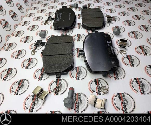 Klocki hamulcowe przednie tarczowe Mercedes A0004203404