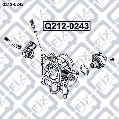 Do koszyka Q2120243 Q-fix Regulator biegu jałowego