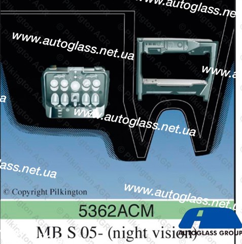 Szyba przednia do Mercedes S  W221