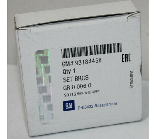 Panewki korbowodowe wału korbowego, zestaw, standardowe (STD) General Motors 93184458 cena, od 14,12 USD