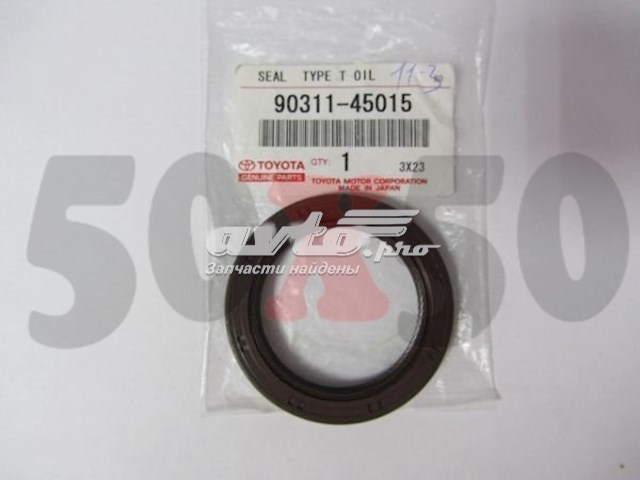Do koszyka 9031145015 Toyota Uszczelniacz wału korbowego przedni