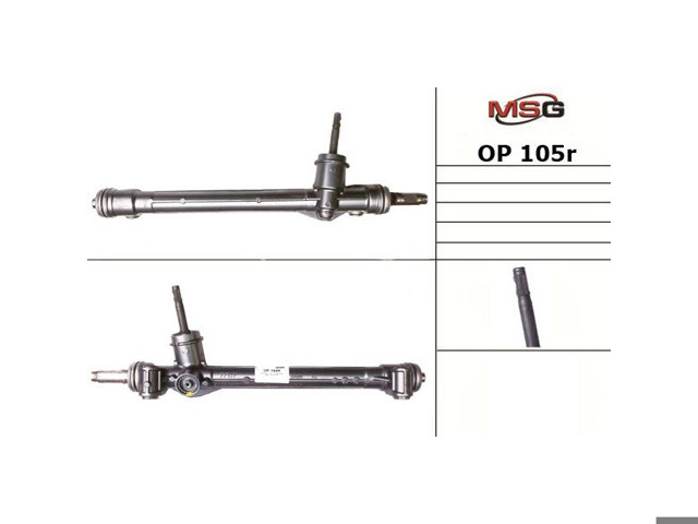 Listwa kierownicza (maglownica) OP105R MSG Rebuilding
