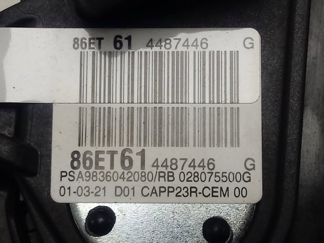 9836042080 Opel Pedał przyspieszenia (gazu)