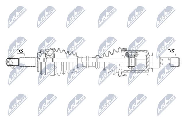 Półoś napędowa przednia lewa Renault (RVI) 391015656R