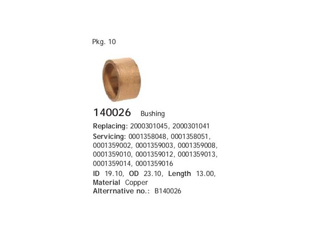 Tuleja rozrusznika Cargo 140026 cena, od 2,59 USD