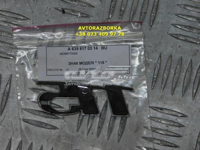 Emblemat na klapę bagaznika (znaczek firmowy) do Mercedes Vito II 639