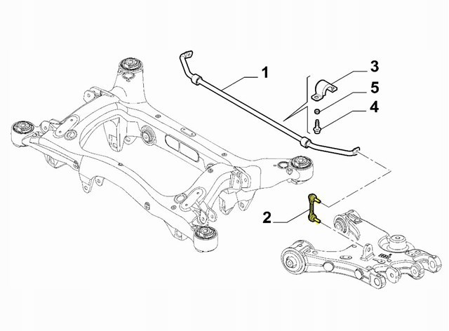 Łącznik stabilizatora tylnego Fiat/Alfa/Lancia 50548354