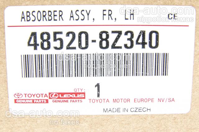 Amortyzator przedni lewy Toyota 485208Z340 cena, od 152,23 USD