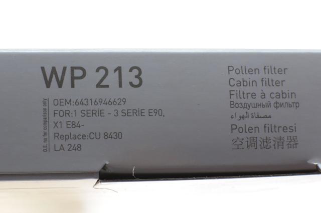 Filtr kabiny WP213 Wunder