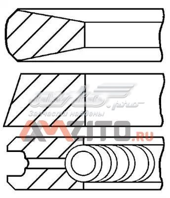 Pierścienie tłokowe na 1 cylinder, STD. 0832550000 Goetze