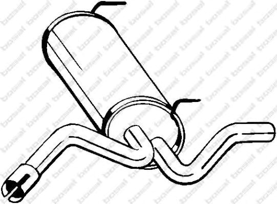 Tłumik, tylna część FPS BS185317