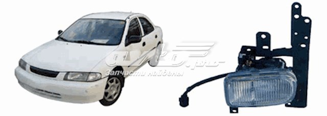 Lampa przeciwmgielna lewa Mazda 323 S V sedana (BA) (1994 - 1998) cena, od 105,62 USD