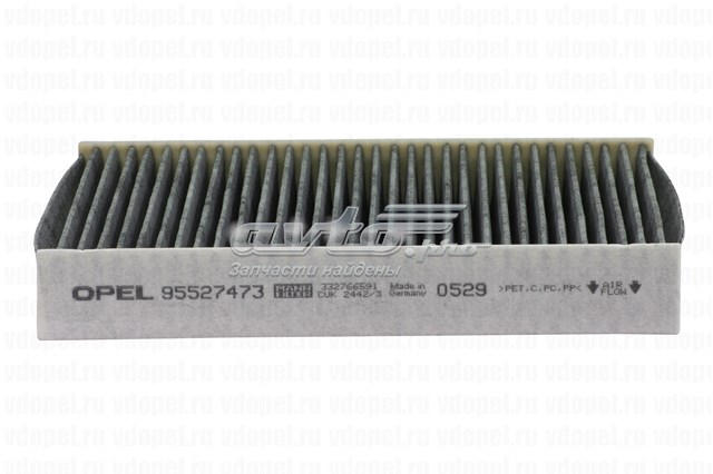 Do koszyka 95527473 General Motors Filtr kabiny