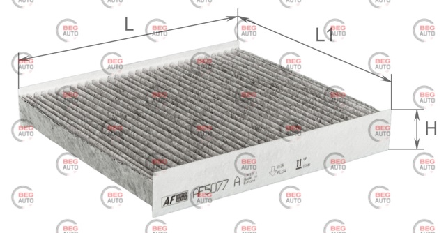 Filtr kabiny AF5077A Alpha Filter