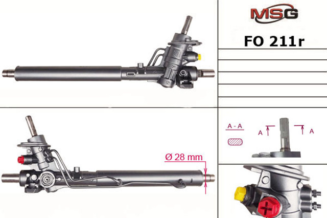 Listwa kierownicza (maglownica) FO211R MSG Rebuilding