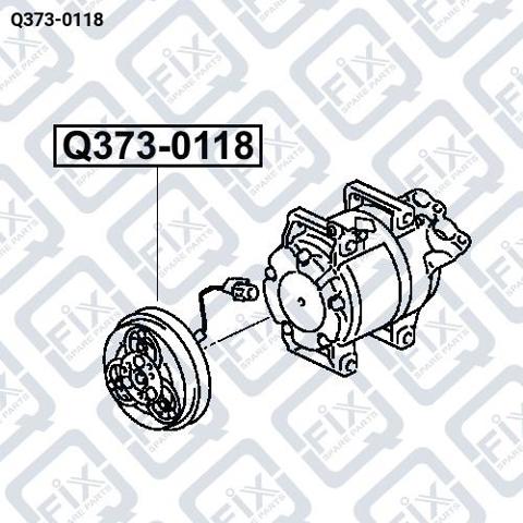 Sprzęgło sprężarki klimatyzacji Q-fix Q3730118 cena, od 88,02 USD
