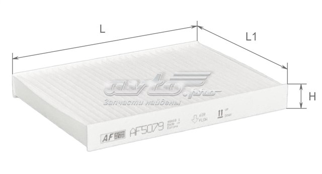 Do koszyka AF5079 Alpha Filter Filtr kabiny