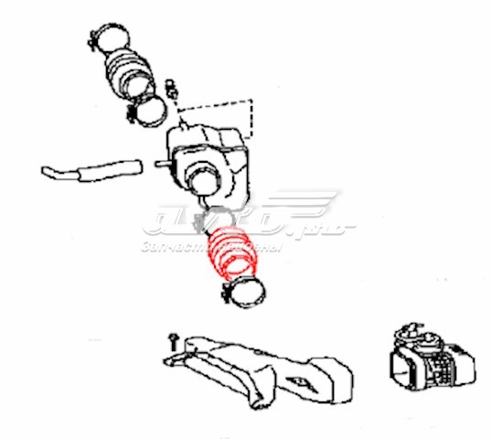 Króciec powietrza, wlot filtra powietrznego Lexus RX 330/350 (U3)